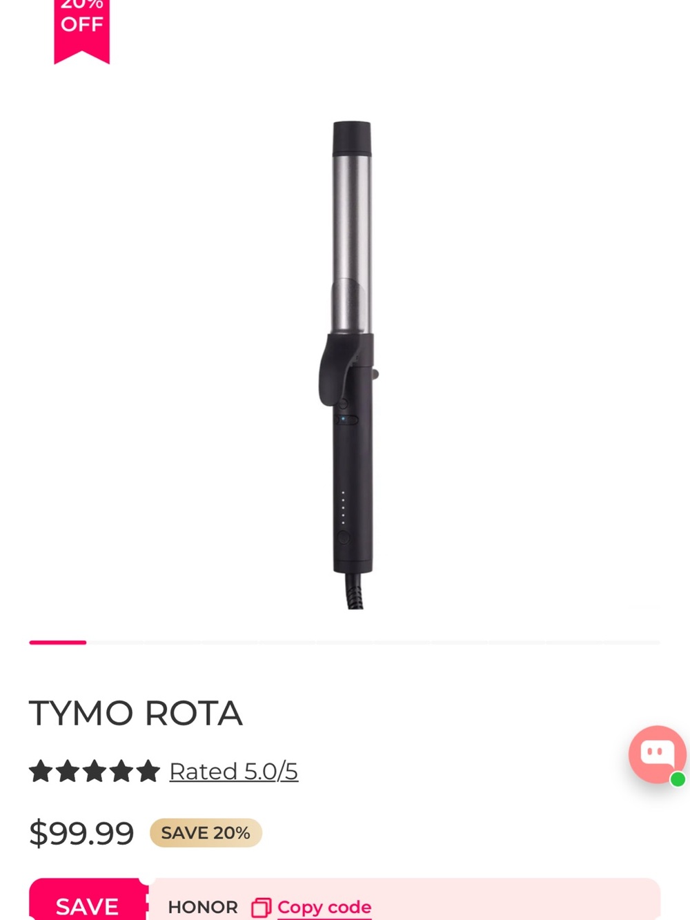 TYMO ROTA rotating curling iron